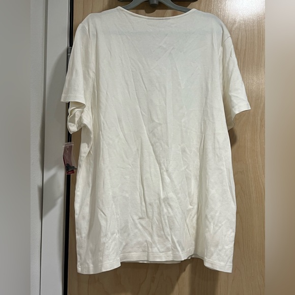 M Collection Plus Size Beaded Detail Short Sleeve Top - Picture 2 of 6